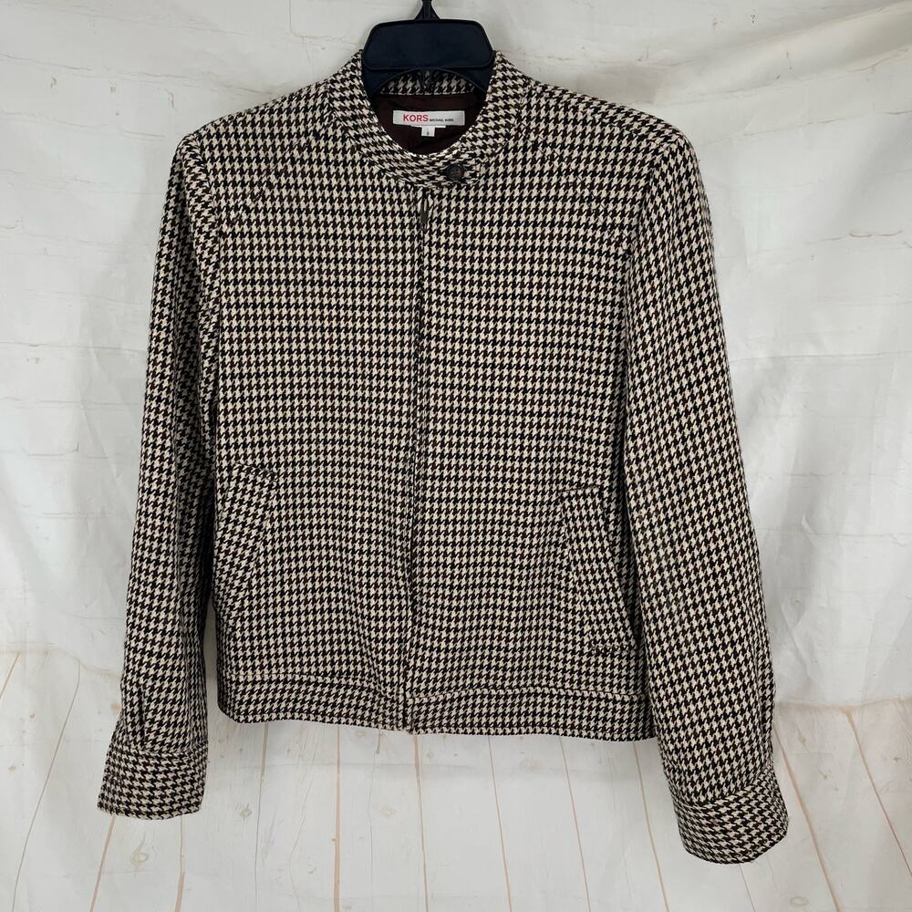 KORS wool zip up jacket